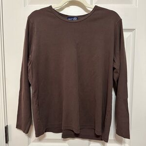 VINTAGE BUNDLE of Venezia Jeans Brown and White Long Sleeve Shirts